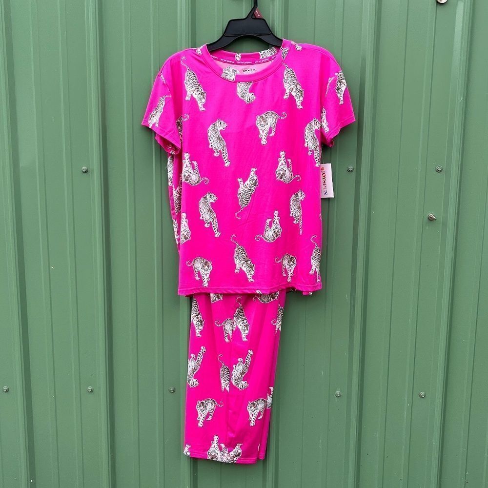 Women’s Ultra Soft Short Sleeve Pajama Lounge Sleep 2, 2-Piece Sets Size S - Picture 2 of 14